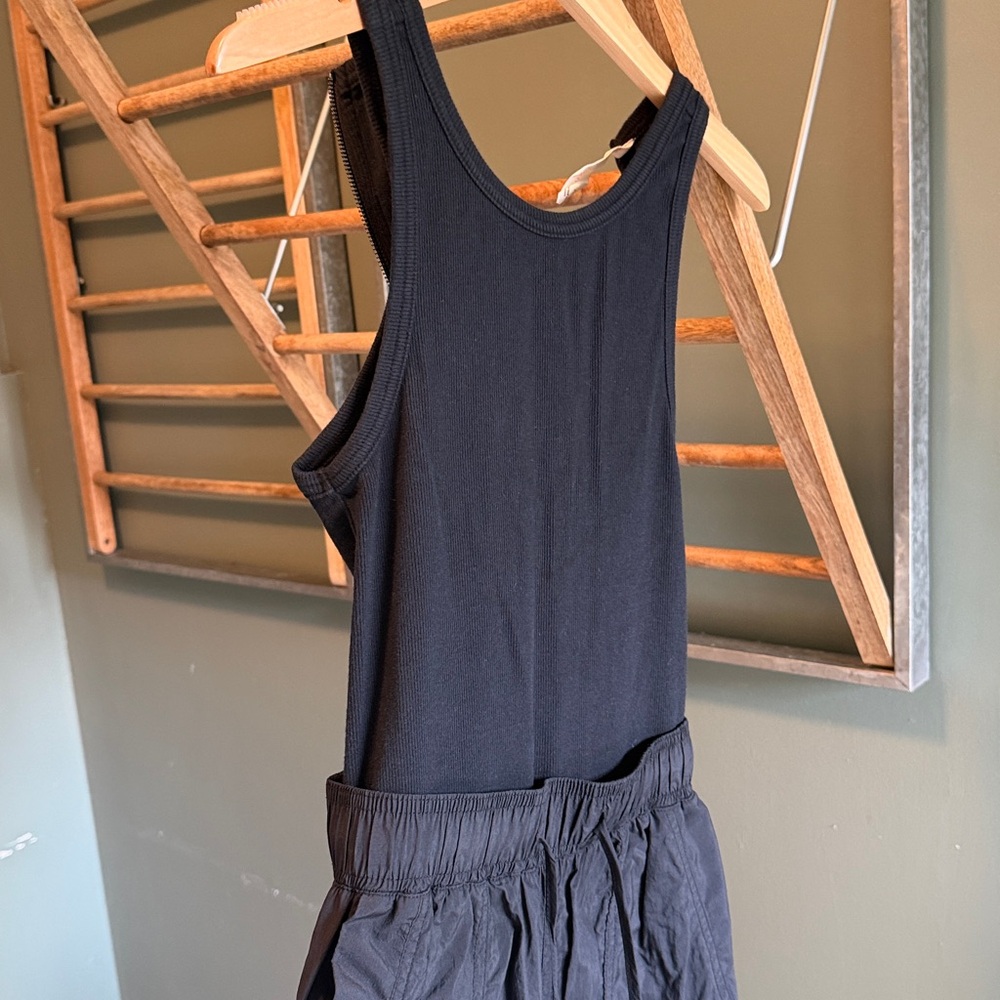Anthropologie Daily Practice Messa Sleeveless Jumpsuit Women Sz xs Black Sport - Picture 3 of 5